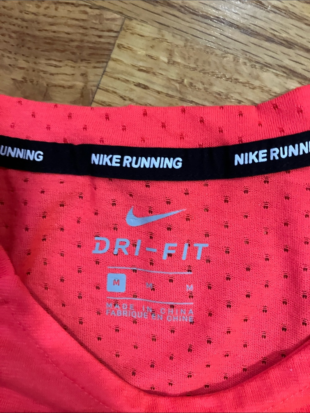 Nike Neon Coral Running Tee with Nike Gray Athletic Shorts Sz M EUC - Picture 4 of 11